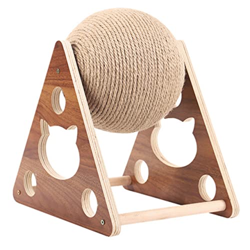Happyyami Katzenspielzeug Aus Holz Klettergerüst für Katzen Sisal Kratzspielzeug für Hauskatzen Happyyami Katzenspielzeug Aus Holz Klettergerüst für Katzen Sisal Kratzspielzeug für Hauskatzen von Happyyami