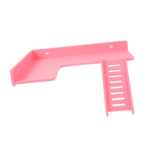 Happyyami Hamster Kletterleiter aus Holz Hamster Spielzeug für Kleintiere L-Förmige Plattform Käfig Zubehör für Meerschweinchen Klettern und von Happyyami