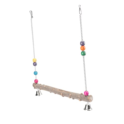 Happyyami 1stück Parrot Swing Toy Robuster Holzspielzeug Für Vögel Zum Klettern Und Nagen Mit Schwingdesign Für Mehr Spaß Für Vogelkäfige Und Heimgebrauch von Happyyami