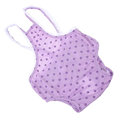 Happyyami 1stk Physiologische Hosen Für Haustiere Weibliche Hündchenwindeln Hundewindel Unterwäsche Für Kleider Hund Unterhose Welpenwindel Violett Baumwolle Overall Hündin von Happyyami