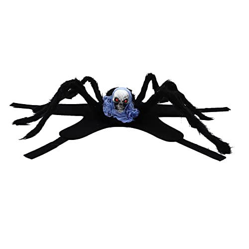 Happyyami 1stk Spinnengeschirr Für Haustiere Löwenmähne Für Katze Dackelmäntel Hunde-Puzzle- Hundebandana Hundepflege Tierhaarentferner Halloween-Haustier Spinnenhund Violett Stoff von Happyyami