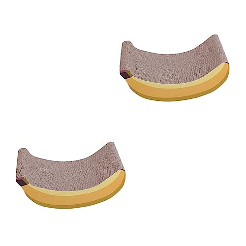Happyyami 2 STK Banana Corrugated Cat Kratzbaum Kätzchen Kratzspielzeug Für Katzen Haustierteppich Katzenkratzer An Der Wand Kratzbäume Für Wohnungskatzen Beissen Kleinkind Katzenspielzeug Happyyami 2 STK Banana Corrugated Cat Kratzbaum Kätzchen Kratzspielzeug Für Katzen Haustierteppich Katzenkratzer An Der Wand Kratzbäume Für Wohnungskatzen Beissen Kleinkind Katzenspielzeug von Happyyami