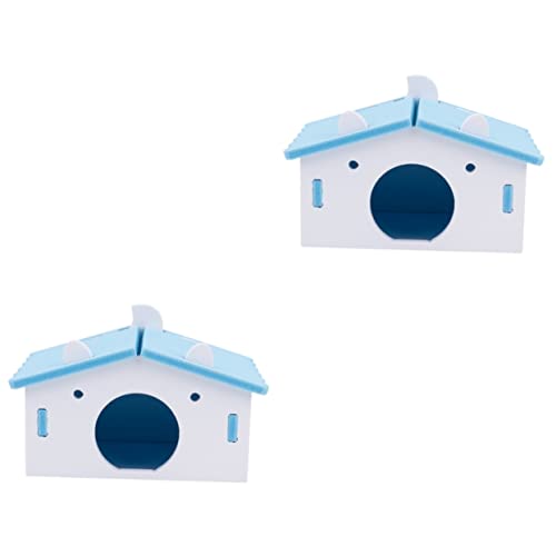 Happyyami 2 STK Hamster Nest Schlafhaus Hamsterburg Hamsterkäfige Haustierkäfig kleines Kaninchenhaus Kleintierhaus hamsterbett pet Bed Hamster Bed Hamsterhaus Schlafnest für Hamster hölzern Happyyami 2 STK Hamster Nest Schlafhaus Hamsterburg Hamsterkäfige Haustierkäfig kleines Kaninchenhaus Kleintierhaus hamsterbett pet Bed Hamster Bed Hamsterhaus Schlafnest für Hamster hölzern von Happyyami