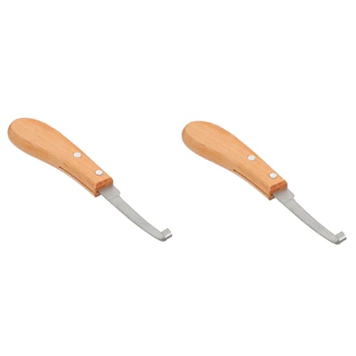 Happyyami 2 STK Klauenpfleger Repair kit Reperaturset Pferdehuf-Kit Pferdehuf-Set Werkzeug zur Hufreparatur Pferdehufschärfer Klauenpflegewerkzeug Klauenschneider für Rinder hölzern Brown Happyyami 2 STK Klauenpfleger Repair kit Reperaturset Pferdehuf-Kit Pferdehuf-Set Werkzeug zur Hufreparatur Pferdehufschärfer Klauenpflegewerkzeug Klauenschneider für Rinder hölzern Brown von Happyyami