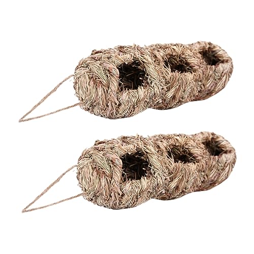 Happyyami 2stücke Handgewebte Vogelhäuser Aus Gras Dekorative Nester Für Vögel Für Natürliche Ornamente Für Zuhause von Happyyami