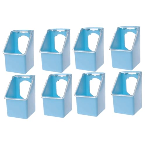 Happyyami 2 Sätze Taubenfutterspender Futterspender Wachtelkäfig Taubenwasserfutterspender Käfige Für Comedero Wachtelfutterspender Außerhalb des Käfigs Vogelfutterspender 4 Stück * 2 von Happyyami