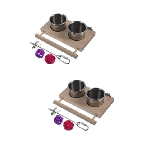 Happyyami 2sätze Einstellbarer Vogelkäfig Futterspender Mit Clip-Design Installieren Reinigen Für Papageien Wellensittiche Und Andere Haustiere von Happyyami