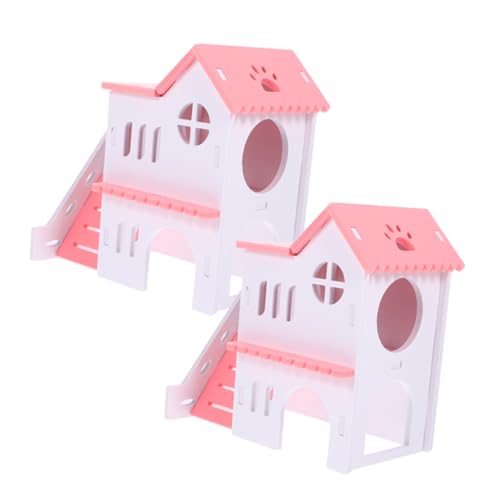 Happyyami 2stücke Hamster Villa Für Kleintiere Bunte Versteck-hütte Für Hamster Zwerghamster Mäuse Ähnliche Haustiere Dekorativer Spielplatz Für Käfig Sicher Und Unterhaltsam Happyyami 2stücke Hamster Villa Für Kleintiere Bunte Versteck-hütte Für Hamster Zwerghamster Mäuse Ähnliche Haustiere Dekorativer Spielplatz Für Käfig Sicher Und Unterhaltsam von Happyyami