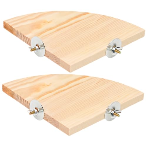 Happyyami 2 Stück Hamster Papagei Stehbrett Nymphensittiche Sittiche Spielzeug Sittich Übungsplattform Vogeltrainingsplattform Vogelspielzeug Für Käfig Vogel Kauspielzeug Vogel Papagei von Happyyami