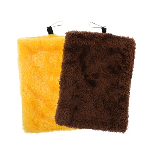 Happyyami Hamsterbett Und Eichhörnchen-hängematte – 2 Stück Haustier-Schlafsack Betten Weicher Flanell Für Kleintiere von Happyyami