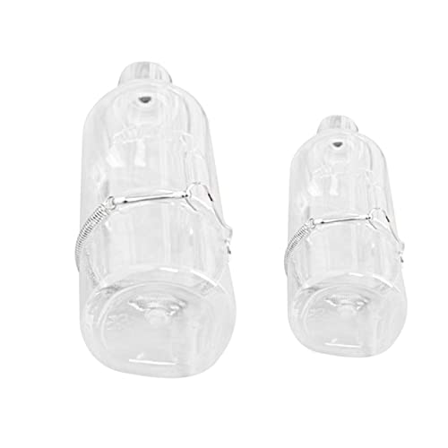 Happyyami 2 Stück Haustier Wasserflasche Haustier Trinkflasche Edelstahl Wasserflaschen Hasen Wasserspender Kaninchen Wasserspender Haustier Wasserspender Hamster Wasserspender von Happyyami