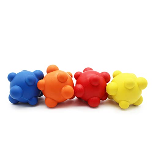 Happyyami 2stücke Hundeball Bissfestes Kauspielzeug Für Hunde Unregelmäßiger Hüpfball Aus Gummi Interatives Hundespielzeug Heimtierbedarf von Happyyami
