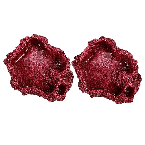 Happyyami 2stücke Reptilien Wasserschale Aus Resin Schildkröten Futternapf Wasserbehälter Für Geckos Eidechsen Schlangen Und Andere Kleine Reptilien Für Futter Und Wasser Happyyami 2stücke Reptilien Wasserschale Aus Resin Schildkröten Futternapf Wasserbehälter Für Geckos Eidechsen Schlangen Und Andere Kleine Reptilien Für Futter Und Wasser von Happyyami