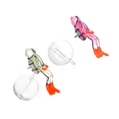 Happyyami Aquarium-Ornament 2 Stück Schwimmender Taucher Aquarium-Taucher für Fische Sicher Zu Reinigen Happyyami Aquarium-Ornament 2 Stück Schwimmender Taucher Aquarium-Taucher für Fische Sicher Zu Reinigen von Happyyami