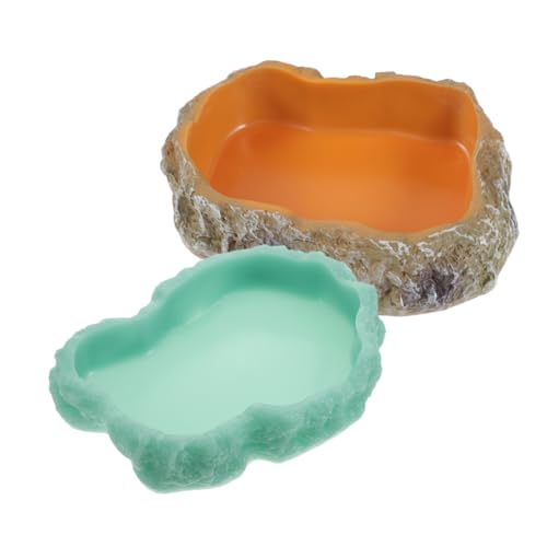 Happyyami 2stücke Reptile Feeding Bowl Nachtleuchtende Futterschalen Aus Harz Für Wasser Und Futter Für Echsen Schildkröten Chinchillas Und Kleine Haustiere Happyyami 2stücke Reptile Feeding Bowl Nachtleuchtende Futterschalen Aus Harz Für Wasser Und Futter Für Echsen Schildkröten Chinchillas Und Kleine Haustiere von Happyyami