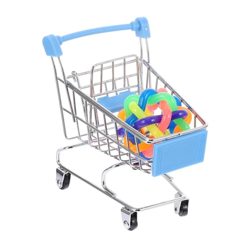 Happyyami Papageienspielzeug – Vogel-Puzzle-trainingsspielzeug Einkaufswagen Mit Snack-schiebespiel Legierung Und Abs-Material von Happyyami