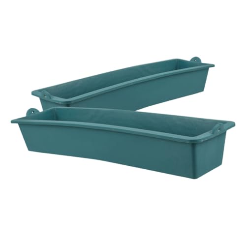 Happyyami 2 Stück Robuster Futtertrog aus Kunststoff für Geflügel und Nutztiere Langlebig Abnehmbar Große Kapazität zur Futterportionierung Geeignet für Hühner Schweine Rinder Schafe Happyyami 2 Stück Robuster Futtertrog aus Kunststoff für Geflügel und Nutztiere Langlebig Abnehmbar Große Kapazität zur Futterportionierung Geeignet für Hühner Schweine Rinder Schafe von Happyyami