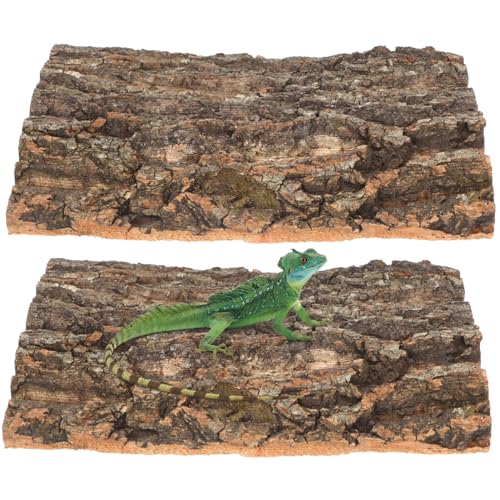 Happyyami 2 Stück Teiliges Reptilien Kletterbark aus Champagnerrinde Natürliche Terrarium Dekoration für Schildkröten und Echsen Kletterplattform für Reptilienlebensräume Happyyami 2 Stück Teiliges Reptilien Kletterbark aus Champagnerrinde Natürliche Terrarium Dekoration für Schildkröten und Echsen Kletterplattform für Reptilienlebensräume von Happyyami