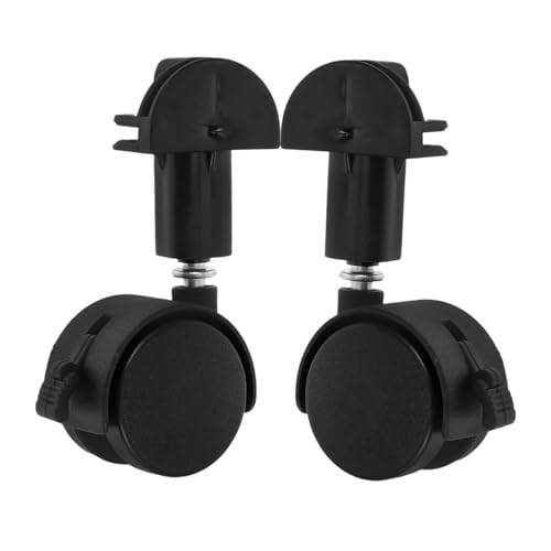 Happyyami 2 Stück Zubehör Für Katzenkäfige Feste Lenkrollen Rad Pfote Aluminium Haustier Klein Austausch Der Laufräder Mit Hochleistungs -Caster -räder Ersatzräder Computerräder Black Eisen von Happyyami