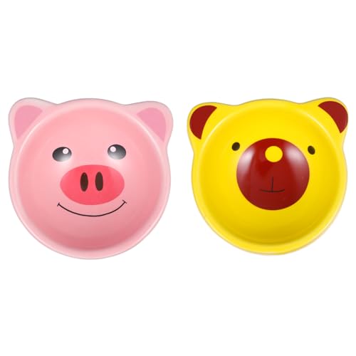 Happyyami 2stücke Hamster Futternapf Aus Keramik Süßes Cartoon-Design rutschfest Und Leicht Zu Reinigen Für Hamster Chinchillas Und Andere Kleintiere Robuster Futter Und Wassernapf Happyyami 2stücke Hamster Futternapf Aus Keramik Süßes Cartoon-Design rutschfest Und Leicht Zu Reinigen Für Hamster Chinchillas Und Andere Kleintiere Robuster Futter Und Wassernapf von Happyyami