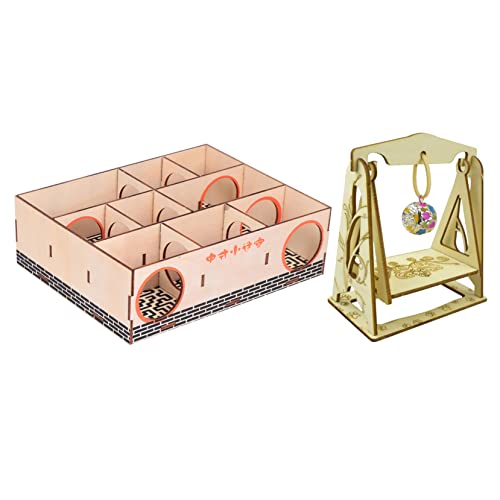 Happyyami 2stücke Hamster Labyrinth Spielzeug Kreativer Tunnel Für Haustiere Für Kleine Nager Zum Spielen Und Entspannen Fördert Das Wohlbefinden Aktivität von Happyyami