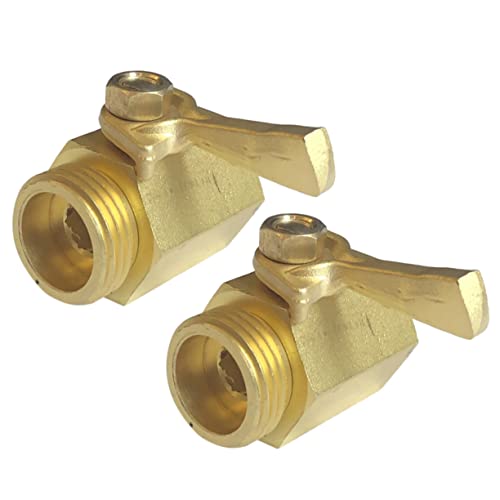 Happyyami 2-teiliges Set Gartenbewässerungsarmaturen Bewässerungsanschluss Kupfergelenk Metallverbinder Golden Happyyami 2-teiliges Set Gartenbewässerungsarmaturen Bewässerungsanschluss Kupfergelenk Metallverbinder Golden von Happyyami