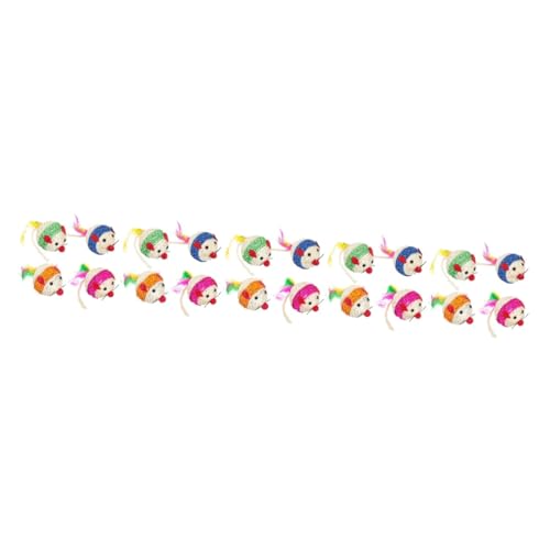 Happyyami 20 STK Sisalspielzeug Für Kätzchen Katze Sisal-Spielzeug Beißspielzeug Für Haustiere Teaser-rattenspielzeug Kauspielzeug Für Mäuse Cartoon- -Spielzeug Drinnen Sisalkugel Happyyami 20 STK Sisalspielzeug Für Kätzchen Katze Sisal-Spielzeug Beißspielzeug Für Haustiere Teaser-rattenspielzeug Kauspielzeug Für Mäuse Cartoon- -Spielzeug Drinnen Sisalkugel von Happyyami