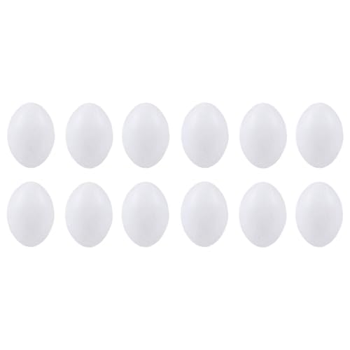 Happyyami 20 Stück Kleine Vögel Künstliche Eier Eier Gefälschte Eier Taubenausrüstung Taubenzubehör Vogelutensilien Weiße Brieftaube Dekorieren von Happyyami