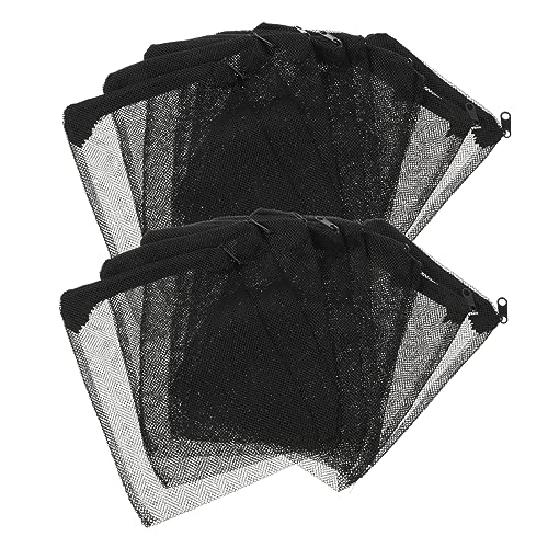 Happyyami Fischtankbeutel 20-teiliges Beutelset Crushed Media Süßwasser-netzbeutel Kordelzug Schwarz 14 X 20 cm Einfache Reinigung von Happyyami