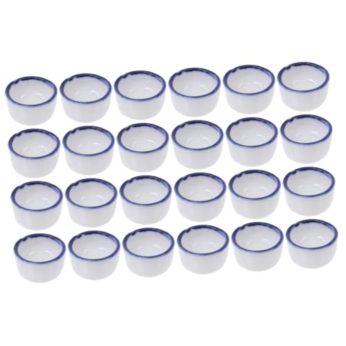 Happyyami 24stücke Mini Keramik Trinkbecken Für Spinnen Und Kleine Reptilien rutschfeste Futter Und Wasserschalen Für Terrarien Sicher Und Stabil Für Haustiere von Happyyami