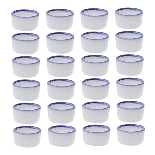 Happyyami 24-teiliges Mini-wasserbecken-Set Für Reptilien Robuste Keramik Ohne Boden Für Einfache Reinigung von Happyyami