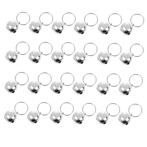 Happyyami Bruchfestigkeit 24pcs Metall Haustierglocken Dekoratives Zubehör Für Katzen von Happyyami