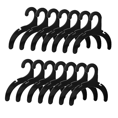 Happyyami 24st Haustier-aufhänger Ammer Hund Groß Kleiderbügel Für Hunde Nicht Hundeschuhe Für Mittelgroße Hunde Züchten Dackel Hundebrille Kleine Hängend Vierte Kittel Black Plastik von Happyyami