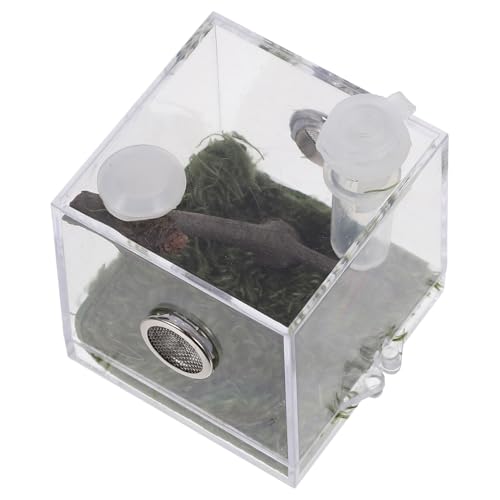 Happyyami 2Er-Box Springspinnen-Zuchtbox Spinnencontainerkäfig Zuchtbehälter Reptil acrylbehälter glasgefäß Acrylbox luftbefeuchter transparenter Springspinnenkäfig Futterkasten für Insekten Happyyami 2Er-Box Springspinnen-Zuchtbox Spinnencontainerkäfig Zuchtbehälter Reptil acrylbehälter glasgefäß Acrylbox luftbefeuchter transparenter Springspinnenkäfig Futterkasten für Insekten von Happyyami