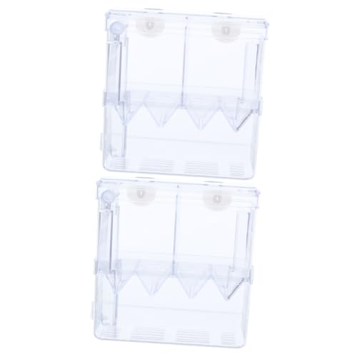 Happyyami 2St Brutkasten für Aquarien Fischgärtnerei für Aquarien Aquarium Brüterei Aquarien-Inkubator Aquarium Brutkasten Isolationsbox für Fische Zuchtbecken Trennwand für Aquarien Plastik von Happyyami