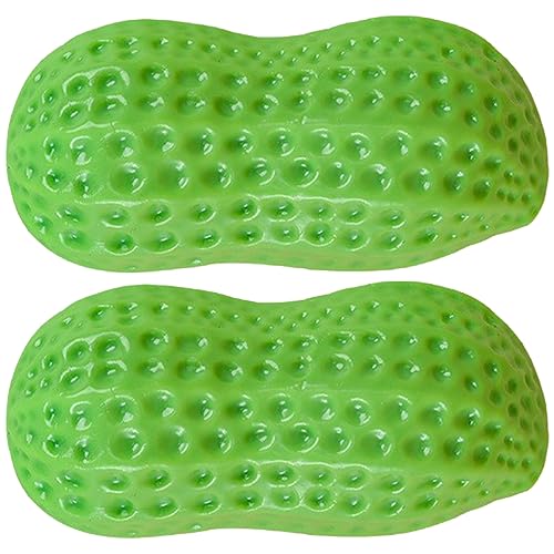 Happyyami 2St Erdnussspielzeug Beiß für Welpen Interaktives Hundefutter- interaktives knete Dog Toys Welpenspielzeug für Haustiere Green Happyyami 2St Erdnussspielzeug Beiß für Welpen Interaktives Hundefutter- interaktives knete Dog Toys Welpenspielzeug für Haustiere Green von Happyyami