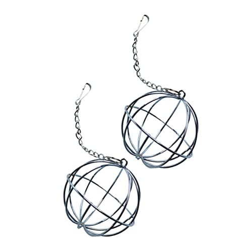 Happyyami 2St Hasengras Ball Futterspender für Meergras Papageienspielzeug Hasenfressgitter Hasen heuraufe Kaninchenheuraufe hängender Futterautomat hängender Halter Rostfreier Stahl Silver Happyyami 2St Hasengras Ball Futterspender für Meergras Papageienspielzeug Hasenfressgitter Hasen heuraufe Kaninchenheuraufe hängender Futterautomat hängender Halter Rostfreier Stahl Silver von Happyyami