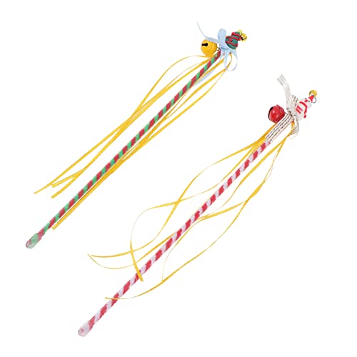 Happyyami 2stücke Weihnachts-katzenangel Mit Und Weihnachtsbaum Interaktives Katzenspielzeug Für Spiel Und Fördert Aktivität Ihrer Katze von Happyyami