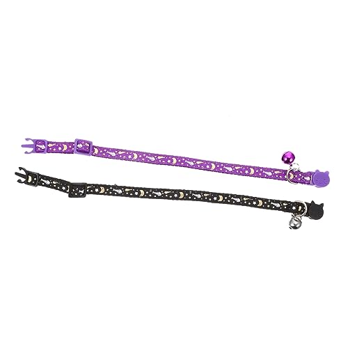 Happyyami 2St Haustierhalsband Welpenhalsband Cartoon-Hundehalsband leucht pet Supplies tischleuchte Cartoon-Haustier-Halsband Katzenhalsbänder aus Stoff reflektierend schmücken von Happyyami