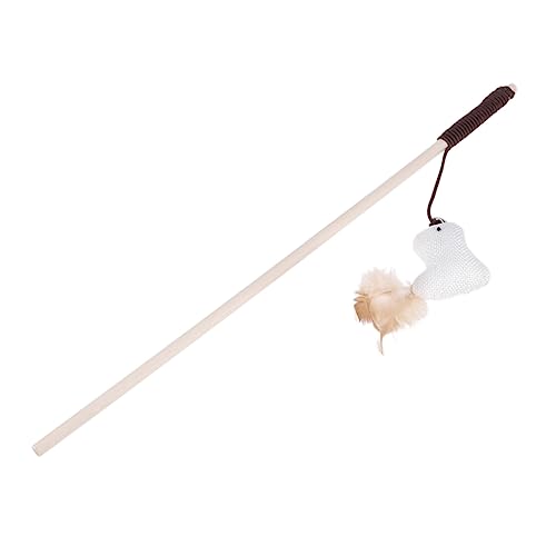 Happyyami 2stücke Kreative Holzspielzeuge Für Katzen Interaktive Katzenangel Mit Und Vogeldesign Fördert Spiel Und Bewegung Stärkt Die Bindung Zwischen Ihnen Und Ihrem Haustier von Happyyami