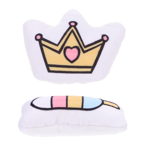 Happyyami 2St Plüschtiere Katze Cartoon-Plüschtier Kätzchen cat Toys Catnip Haustierbedarf Weiß Happyyami 2St Plüschtiere Katze Cartoon-Plüschtier Kätzchen cat Toys Catnip Haustierbedarf Weiß von Happyyami