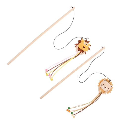 Happyyami 2stücke Interaktive Katzenspielzeuge Tasseln Lustige Katzenangel Für Gesunde Und Aktive Kätzchen Haustierbedarf Für Spiel Und Unterhaltung von Happyyami