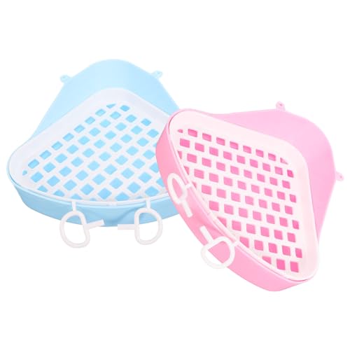 Happyyami 2Stücke Haustier Toiletten für Meerschweinchen Leck Design aus Tragbar für Hamster und Chinchillas für Sauberes Happyyami 2Stücke Haustier Toiletten für Meerschweinchen Leck Design aus Tragbar für Hamster und Chinchillas für Sauberes von Happyyami