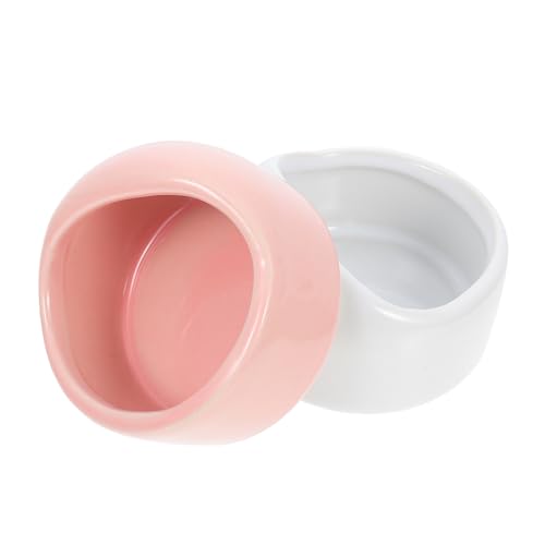 Happyyami 2pcs Haushalt Hamsterschalen Keramik Fütterungsschalen Dekorative Haustier Chinchilla Schalen Happyyami 2pcs Haushalt Hamsterschalen Keramik Fütterungsschalen Dekorative Haustier Chinchilla Schalen von Happyyami
