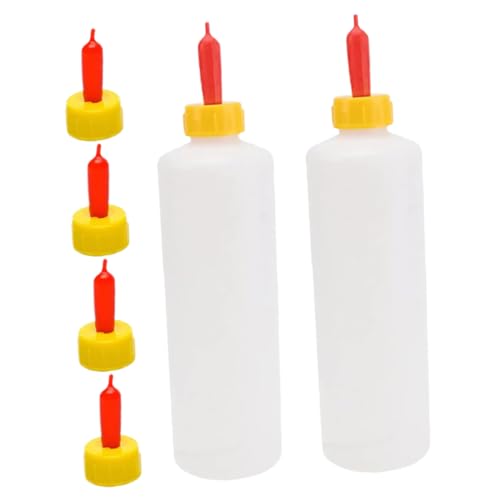 Happyyami 2sätze Lammflaschen Mit Nippeln Wiederverwendbare Milchflasche Für Neugeborene Lämmer Ziegen Und Kälber Praktisches Fütterungszubehör Für Bauernhof Und Landwirtschaft von Happyyami