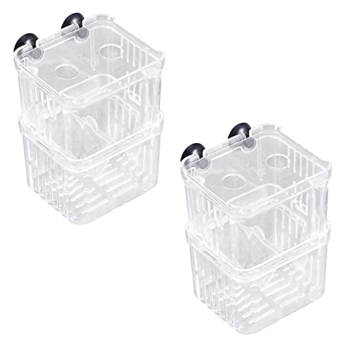 Happyyami 2st Brutkasten Braten Inkubator Aquarienlicht Korb Aquarium-Set Netz Haustier Luft Aquariumheizung Wasser Aquarienfilter Panzer Stand Pflanzenhalter Für Aquarium Vakuum Plastik von Happyyami