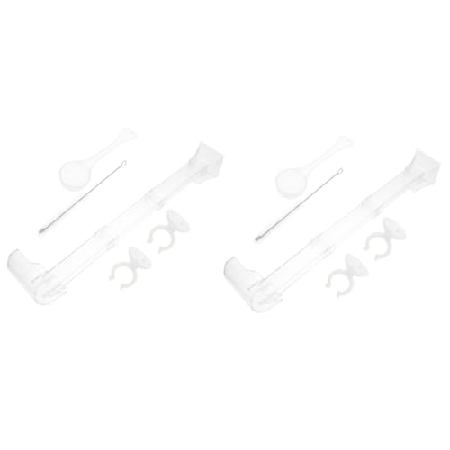Happyyami 2st Fisch-Feeder Futterspender Für Fisch Futternapf Für Aquarien Fischbecken Garnelen-futternapf Und Schlauch Fischfutter Urlaub Automatisch Plastik Füttern von Happyyami