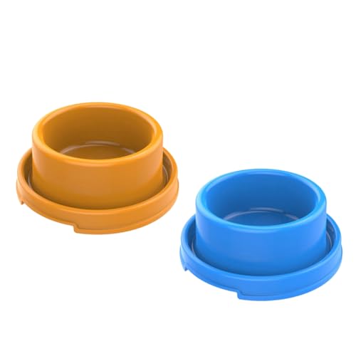 Happyyami 2stücke Futternapf Für Haustiere Runder Futterspender Einzelnapf Futtergeschirr Heimtierbedarf Geeignet Für Hunde Und Welpen Als Futter Oder Wasserspender von Happyyami