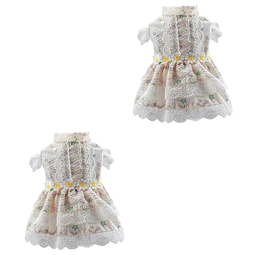 Happyyami 2stücke Hundekleid Blumenmuster Für Kleine Und Mittlere Hunde Sommerkleidung Für Haustiere Süßes Tutu Mit Rüsche Für Partys Und Besondere Anlässe Happyyami 2stücke Hundekleid Blumenmuster Für Kleine Und Mittlere Hunde Sommerkleidung Für Haustiere Süßes Tutu Mit Rüsche Für Partys Und Besondere Anlässe von Happyyami