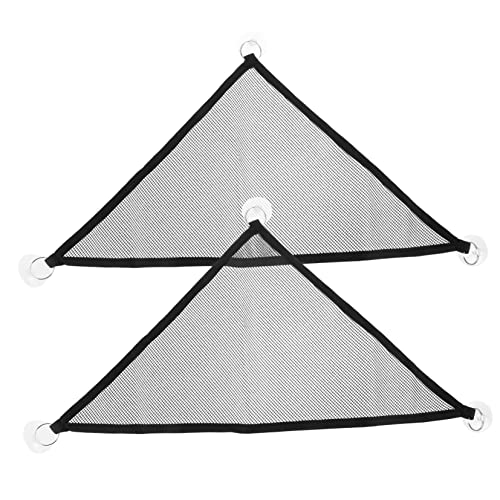Happyyami 2st Hängematte Kleintierhängematte Hängematte Aus Eichhörnchen Spielzeug Leguan-hängematte Reptil Krabbelndes Spielzeug Mesh-eidechsen-hängematte Black Klebenetz von Happyyami